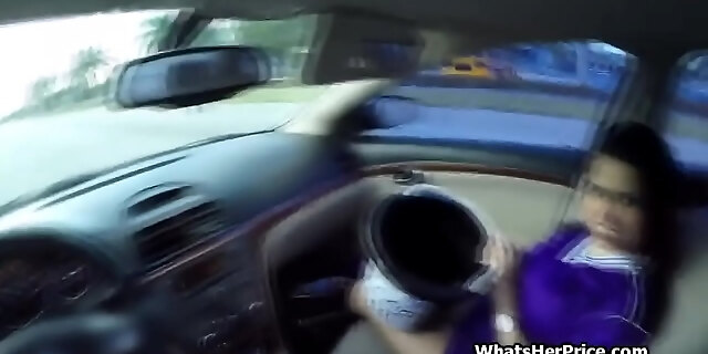 amateur,blowjob,boobs,car,homemade,latina,outdoor,public,teen,uniform