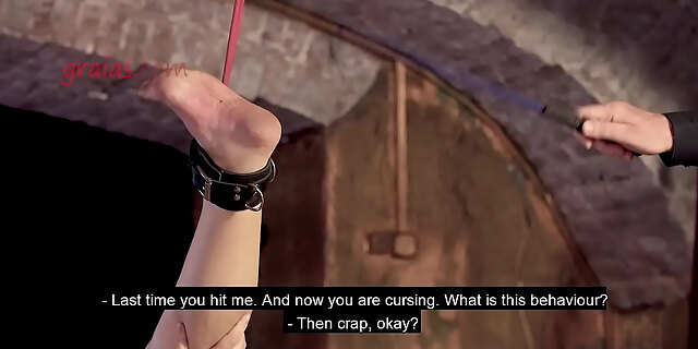 bdsm,blonde,extreme,foot fetish,milf,painful