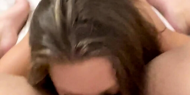 amateur,amateur girlfriend,blowjob,cumshot,doggystyle,hardcore,threesome