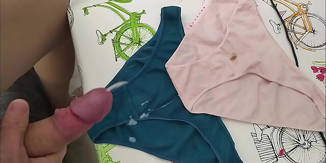 bra,cum,cumshot,masturbation,panties,wife