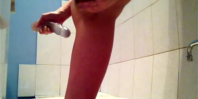 ass,bathroom,blonde,dildo,homemade,russian,sex,skinny,slim,small tits,solo,squirt,squirting,teen